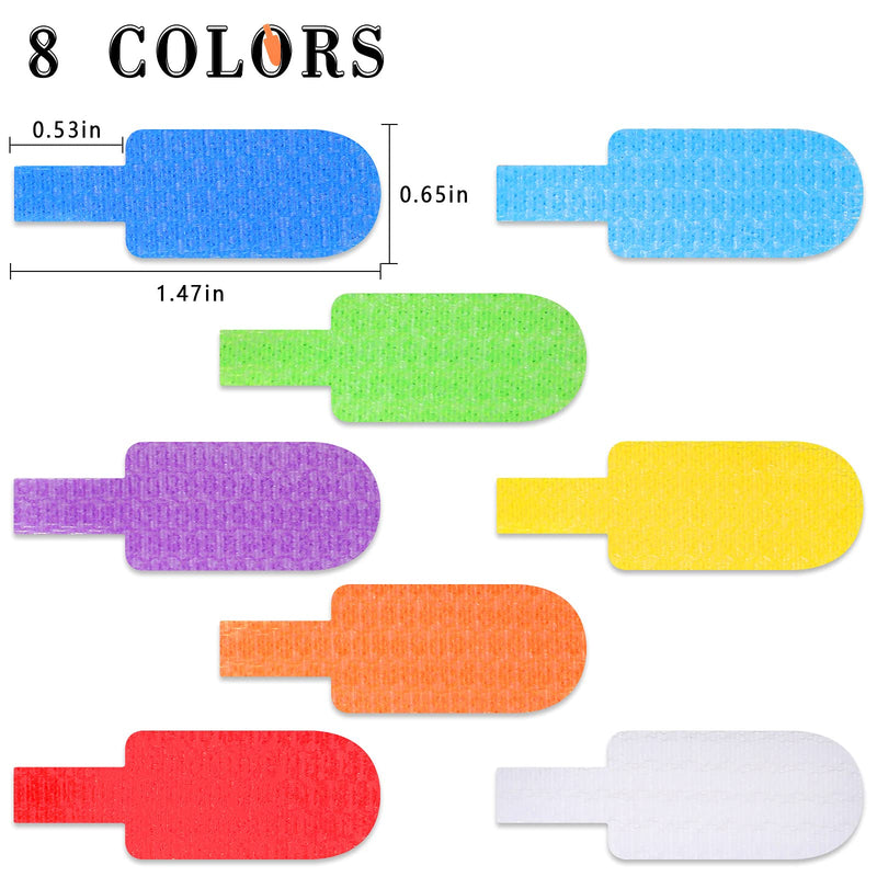  [AUSTRALIA] - 50 Pieces Cable Labels Multi Color Cord Labels Wire Labels, Cable Tags and Wire Tags for Cable Management and Classify for Electronics, Computers and More (Regular Style) Regular Style