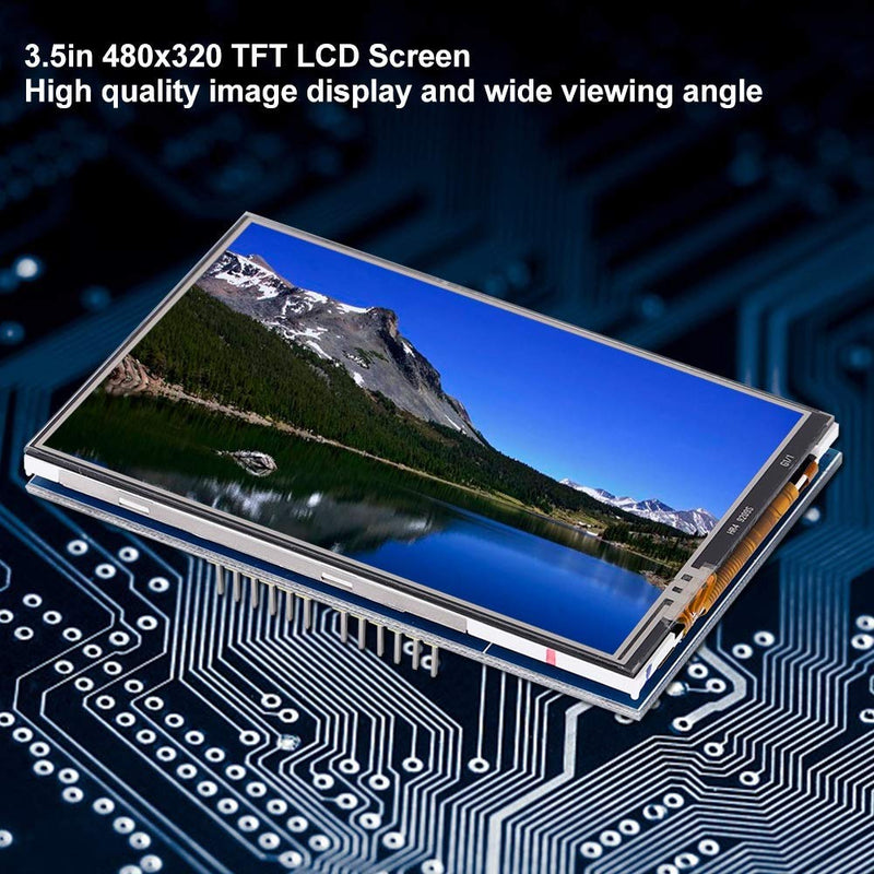  [AUSTRALIA] - Leinggg Arduino Mega LCD Display - 3.5 Inch TFT LCD Screen Module 480 x 320 for Arduino UNO MEGA 2560 Boards (Color: with Touch Panel) With Touch Panel