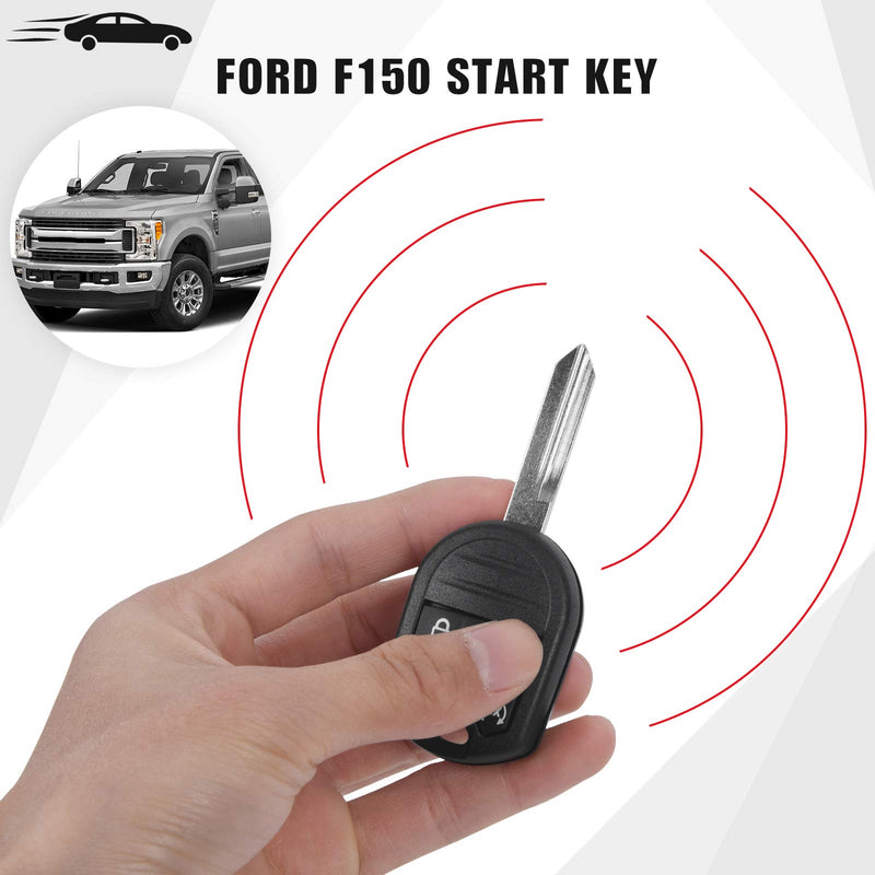 PERSUPER Car Key Fob Fit for Ford 2011-2014 F150 Pick-up, 2011-2016 F250/ F350/ F-450/ F-550/ F-650/ F-750, 2015 Flex Push to Start Ignition Key Smart Self-Programming Entry Remote OEM (CWTWB1U793) - LeoForward Australia