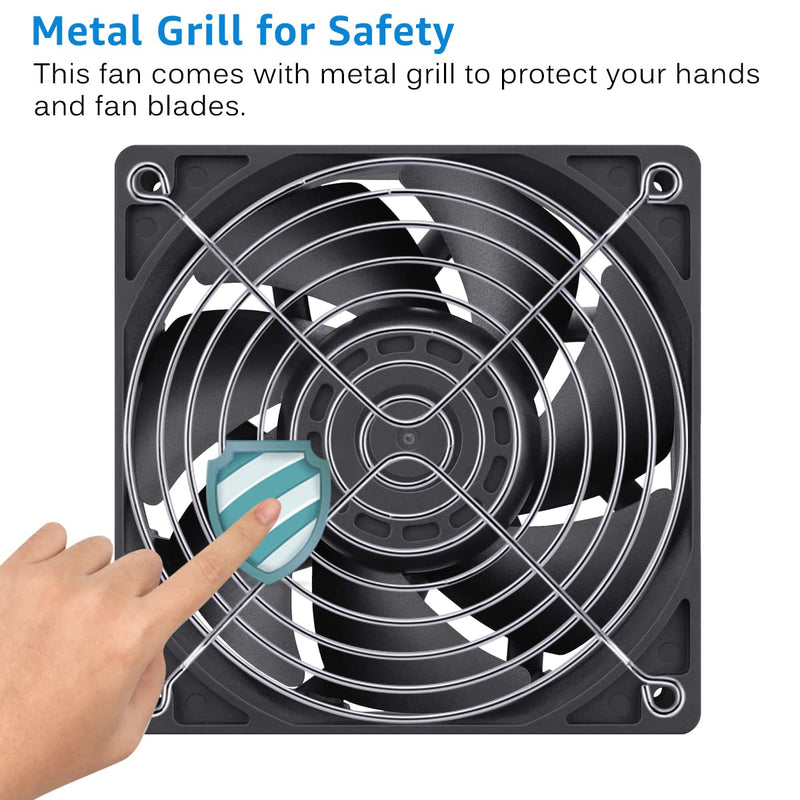  [AUSTRALIA] - GDSTIME High Airflow 24V 120mm x 120mm x 38mm Dual Ball Bearing 5 Inch Brushless Cooling Fan