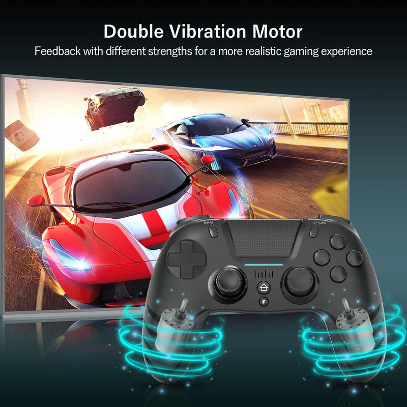  [AUSTRALIA] - Wireless Controller for PS-4, Remote Game Controller Built-in 6-Axis Sensor/Dual Shock/Touchpad/3.5mm Headphone Jack - Wireless Pro Controller for PS-4 Gamepad Compatible for PS-4 /Slim/Pro/PC