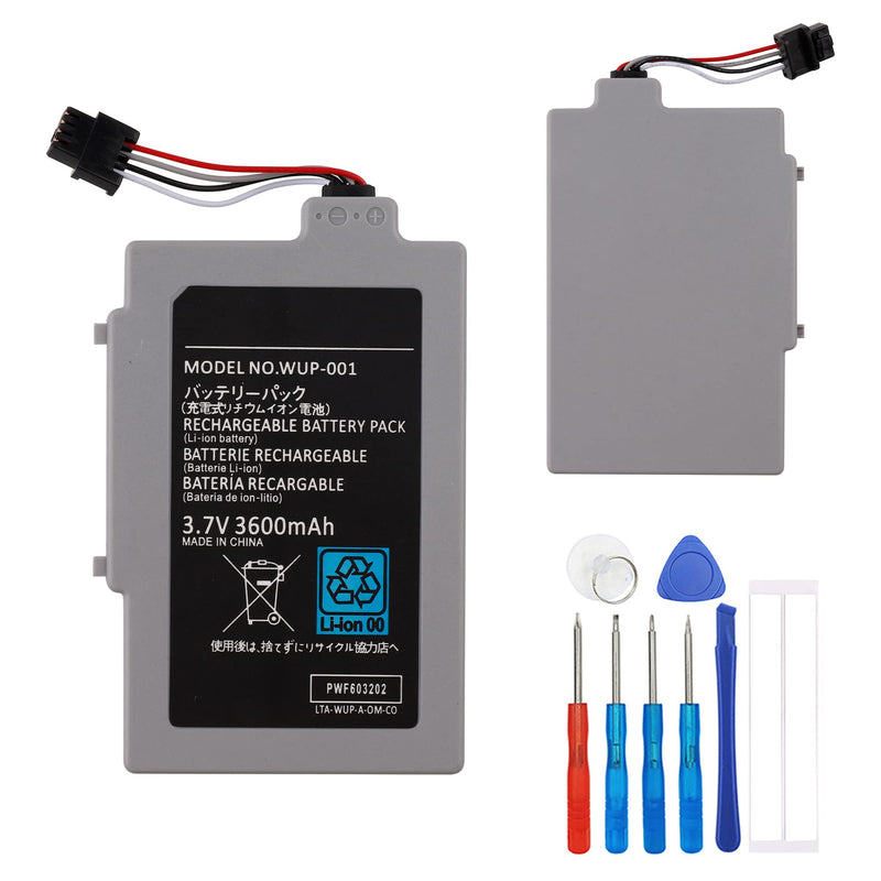  [AUSTRALIA] - Replacement Battery WUP-001 Compatible with Nintendo Wii U Gamepad with Tools
