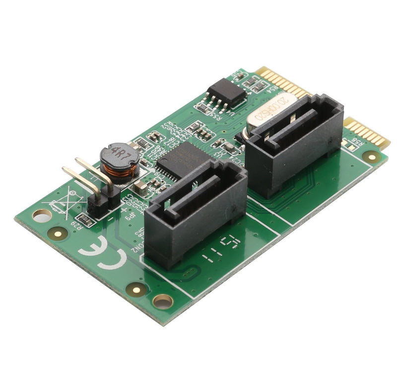  [AUSTRALIA] - 2 Port Mini PCIe to SATA III Controller Card AsMedia ASM1061 Chipset