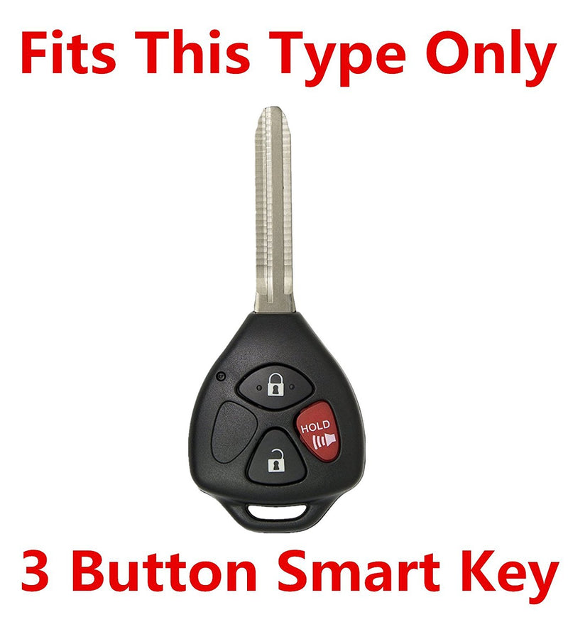  [AUSTRALIA] - Rpkey Silicone Keyless Entry Remote Control Key Fob Cover Case protector For Toyota 4Runner Corolla Matrix RAV4 Venza Yaris Pontiac Vibe Scion iQ tC xB xD HYQ12BBY MOZB41TG（White）