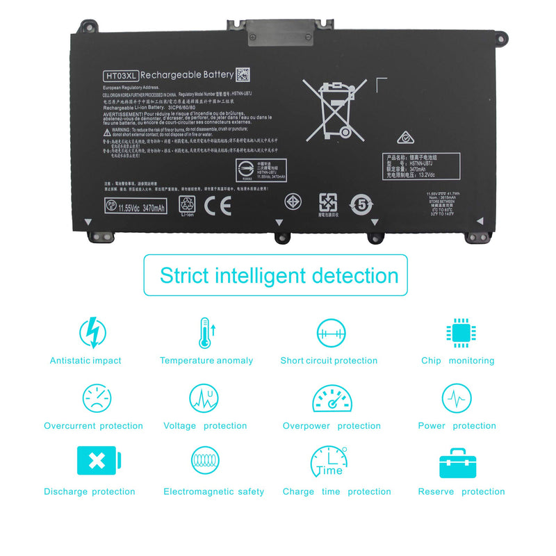  [AUSTRALIA] - HT03XL L11119-855 Laptop Battery for HP Pavilion 14-CE 14-CF 14-DF 15-CS 15-DA 15-DB 15-DW 17-by 17-CA Series 15-CS0053CL 15-DW0033NR 15-DA0014DX L11421-542 L11421-2C2 HSTNN-UB7J HSTNN-DB8R HT03041XL