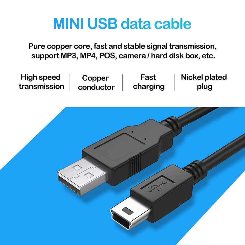  [AUSTRALIA] - XINYUWIN Mini USB 5Pin Power Cord 5FT Compatible with Garmin GPS Navigator Nuvi 50lmt 52lm 55lmt 57lm 67lm 2457lmt 2557lmt 2589lmt 2597lmt 2689lmt 2555lmt 2595lmt 40lm 255w; Gpsmap 62s Charging Cable