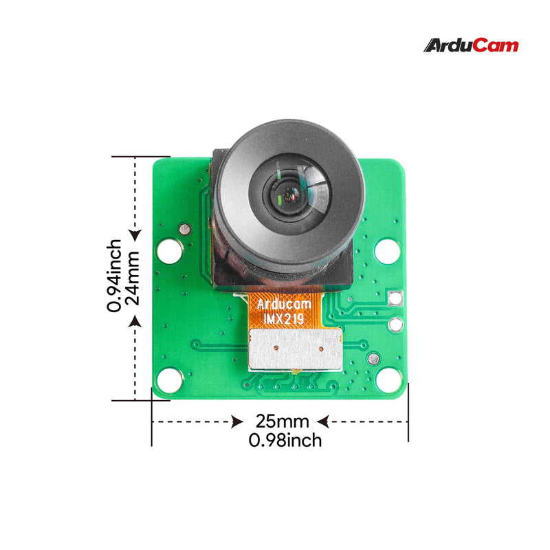  [AUSTRALIA] - Arducam 8MP IMX219 Camera Module for Raspberry Pi, with Low Distortion 105°(D) FOV M12 Lens, Compatible with Raspberry Pi 4 Model B, Pi 3/3B+, Pi Zero 2W and More IMX219 CAM with 105°(D) M12 Lens