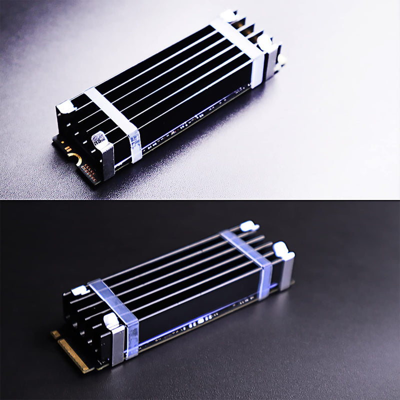  [AUSTRALIA] - GLOTRENDS M.2 Heatsink and Desktop PC Installation, Fit for 2280 M.2 PCIe 4.0/3.0 NVMe SSD 0.4inch thick