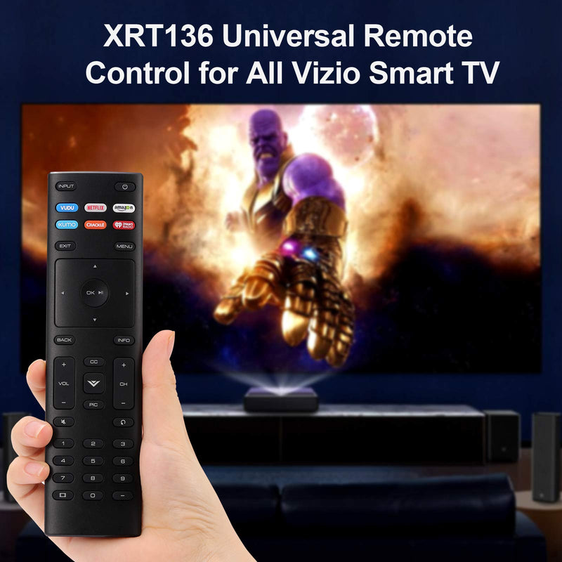  [AUSTRALIA] - Uyibii XRT136 Universal Replacement Remote Control Compatible with All Vizio Smart TV Include D-Series M-Series P-Series V-Series 1pc