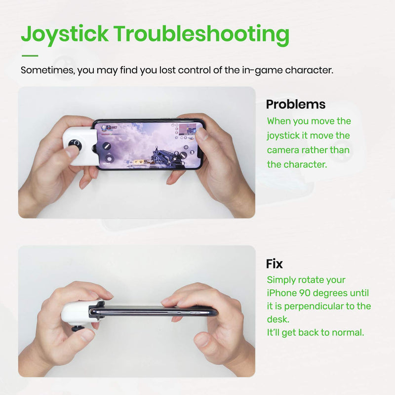 IFYOO Yao L1 PRO Mobile Game Controller Joystick for iPhone (iOS 13.4 or Later, For iOS Mobile Games), Gaming Gamepad Compatible with PUBGG Mobile, Call of Duty Mobile(CODM), Wild Rift, Genshin Impact White - For iPhone - LeoForward Australia