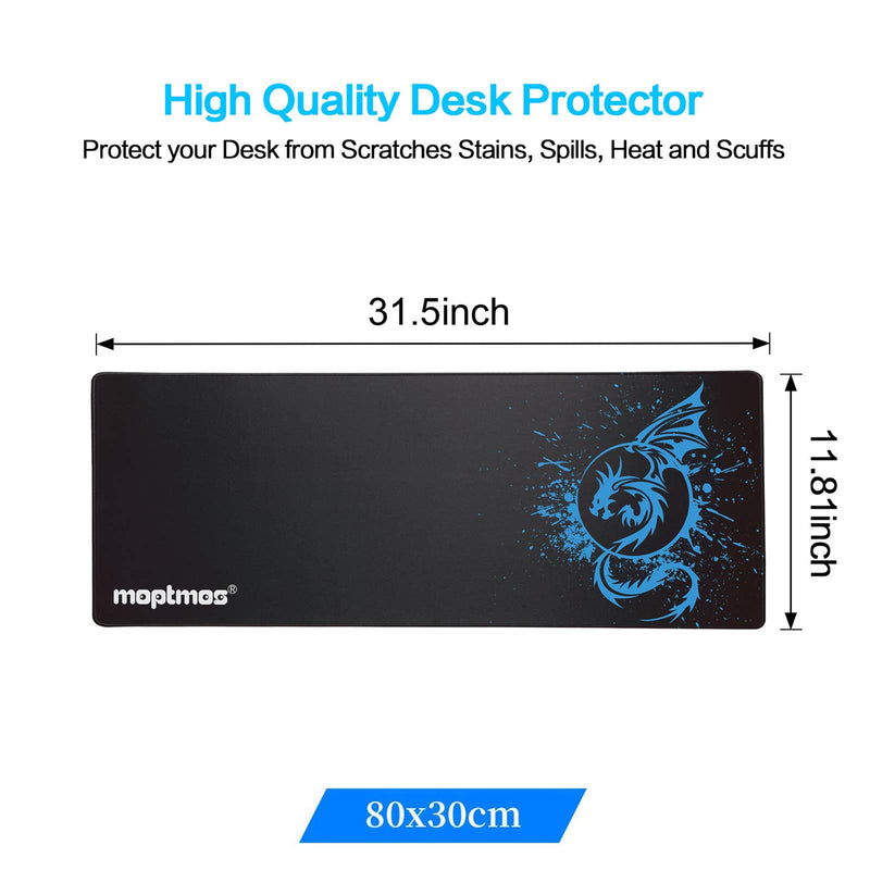 Large Mouse Pad Extended Speed Gaming Mouse Pad Fly Dragon Mouse Pad Gamer Office Computer Mouse Mat (A-Blue) A-Blue - LeoForward Australia