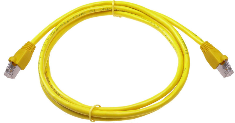  [AUSTRALIA] - NTW 5' Cat6a Snagless Shielded (STP) RJ45 Ethernet Network Patch Cable - Yellow
