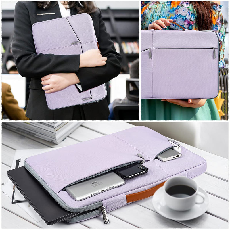  [AUSTRALIA] - 17.3 Inch Laptop Sleeve Briefcase Women Ladies Bag Carrying Case for HP Envy 17/Pavilion 17/OMEN 17.3, Dell G3 G7 17.3/Dell Inspiron 17, Acer Aspire 17, Lenovo ASUS ROG MSI GS75 GF75 17.3 Case, Purple 17-17.3 Inch