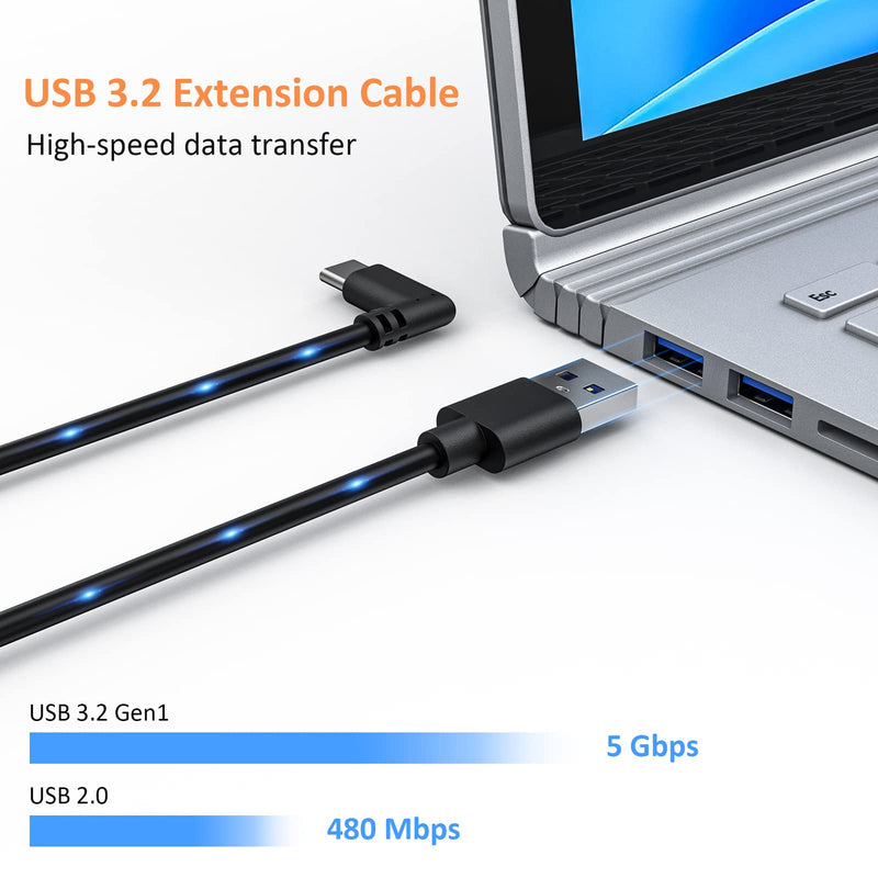  [AUSTRALIA] - NexiGo Enhanced 16FT Link Cable with Signal Amplifier, USB 3.2 Gen1 Type C to A, Fast Charging & High-Speed Data Transfer (up to 5Gbps), Compatible with Oculus Quest 1 and 2 Headset to Gaming PC