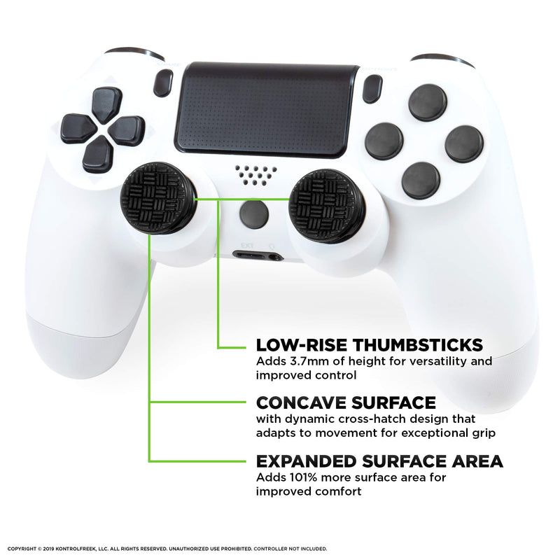  [AUSTRALIA] - KontrolFreek Omni for Playstation 4 (PS4) and Playstation 5 (PS5) | 2 Performance Thumbsticks | 2 Low-Rise Concave | Black