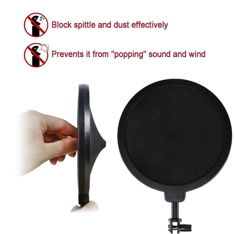  [AUSTRALIA] - Blue Spark Shock Mount with Pop Filter, Windscreen and Shockmount to Reduce Vibration Noise Matching Mic Boom Arm for Blue Spark SL Microphone by YOUSHARES