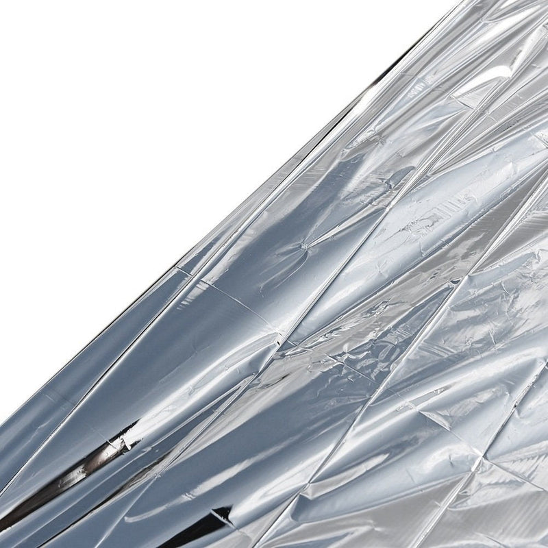  [AUSTRALIA] - NYKKOLA Emergency Mylar Blankets - 84" X 52"(4 Pack) - Designed for NASA - Essentials for Outdoors, Hiking, Survival, Marathons or First Aid Silver