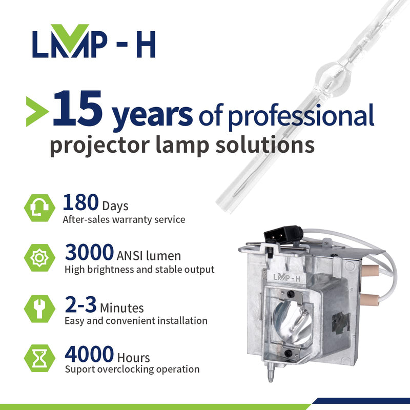  [AUSTRALIA] - LMP-H BL-FP190E/SP.8VH01GC01 Projector Lamp Bulb for Optoma OPTOMA BR323 BR326 HD26 HD141X DH1009 DH1008 DX345 DS345 DX346 DS346 EH200ST GT1070X GT1080 S310X S316 W300 W316 X315 X316 W312 X312 DW333