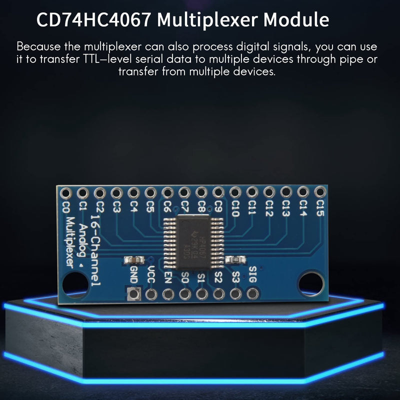  [AUSTRALIA] - Yuemsh 10pcs 16CH Analog Multiplexer Module 74HC4067 CD74HC4067 Precise Module Digital Multiplexer MUX Breakout Board