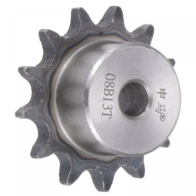  [AUSTRALIA] - uxcell 13 Teeth Sprocket Type B Single Strand 1/2" Pitch, 10mm Bore A3 Carbon Steel for ISO 06B 57mm