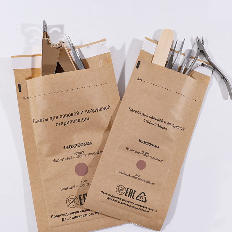  [AUSTRALIA] - Sterilization bags, sterilization bags, sterilization bags for nail tools, bags, craft bags, paper, power instruments, self-sealing with indicator, dental disposable, sterilization and infection