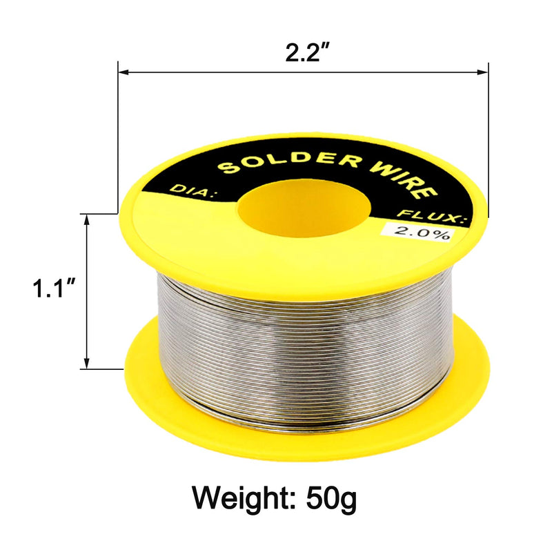  [AUSTRALIA] - AxPower 63-37 Tin Lead Rosin Core Solder Wire for Electrical Soldering 50g Diameter 0.5mm 0.6mm 0.8mm 1.0mm 1.2mm (5 PCS) 5 Mix