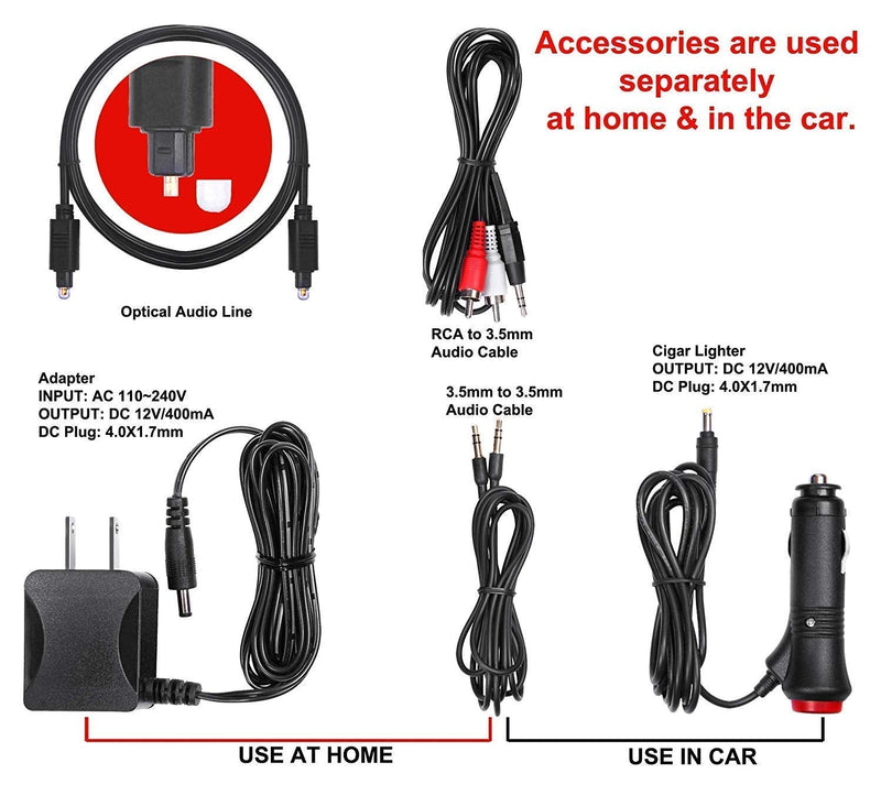  [AUSTRALIA] - SIMOLIO Dual Channels IR Transmitter w/Optical in & IR Wireless Headphones w/Storage Bag for Car&TV& PC,Car Headphones for Kids w/ 3.5mm Aux Cord, Automotive IR Headphone, Car DVD Infrared Headphone