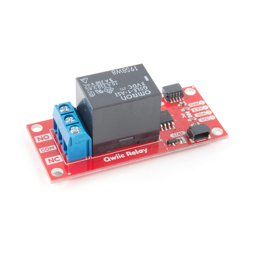  [AUSTRALIA] - SparkFun Qwiic Single Relay-Up to 5.5A at 240VAC Multiple I2C addresses Available Turn on/Off high Power Device from Low Power microcontroller No Soldering Large Power Loads w/Simple I2C Commands