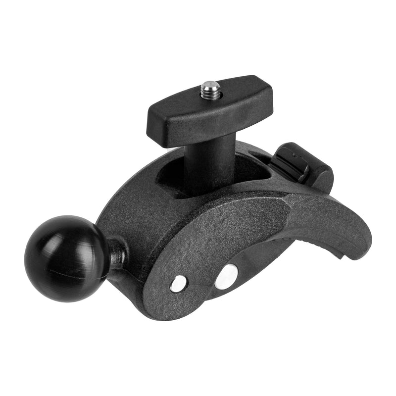 [AUSTRALIA] - Bar Clamp with 1" Ball. Composite ABS with Rubberized Coating on Ball. Compatible with RAM and 1 Inch Ball Systems from Arkon, iBolt and More. Tackform Enterprise Series. For round or flat surfaces