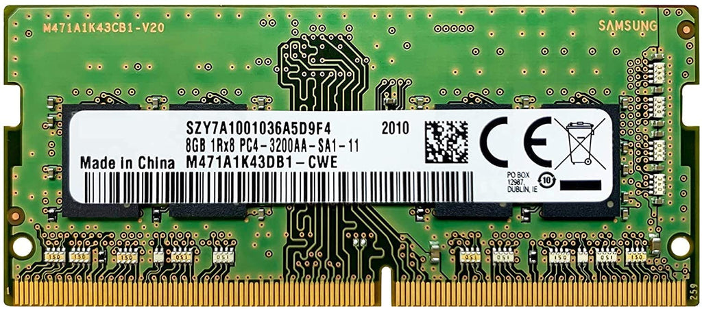  [AUSTRALIA] - Samsung 8GB DDR4 3200MHz SODIMM PC4-25600 CL22 1Rx8 1.2V 260-Pin SO-DIMM Laptop Notebook RAM Memory Module M471A1K43DB1-CWE