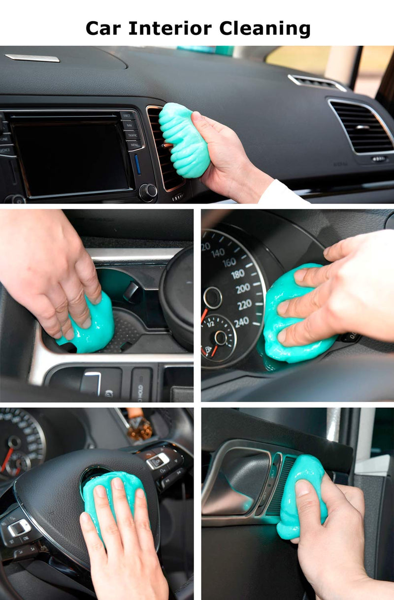  [AUSTRALIA] - Car Putty Car Cleaning Gel Car Cleaner Gel Detailing Putty Dust Cleaning Tool for PC Tablet Laptop,Car Vents,Car Interiors,Home,Printers,Electronics Cleaning Putty,Pet Hair