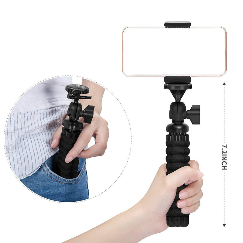  [AUSTRALIA] - Ailun Digtal Camera Tripod Mount Stand Camera Holder for iPhone 14/14 Pro/14 Plus/14 Pro Max/13/13 Pro/13 Pro Max/12/12Pro/12Pro Max/11/11 Pro/X XR Xs Max 8 7 Plus Digtal Camerara and More Black