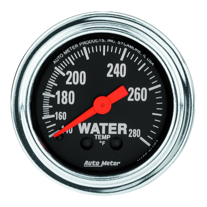  [AUSTRALIA] - AUTO METER 2431 Traditional Chrome Mechanical Water Temperature Gauge