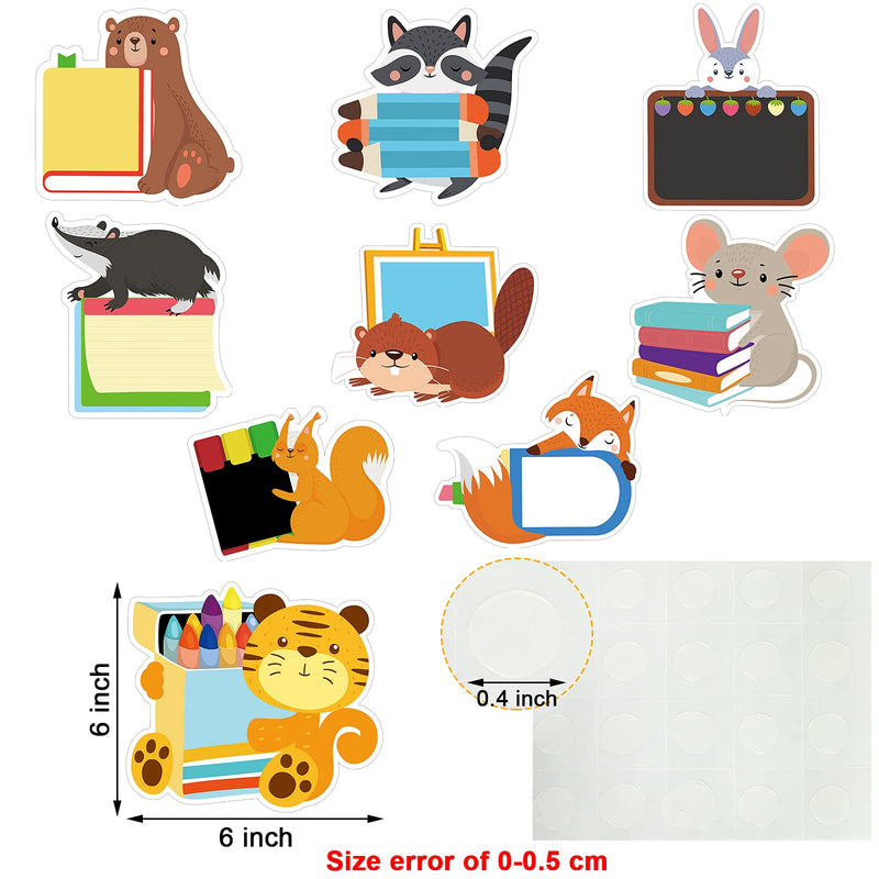  [AUSTRALIA] - 45 Pieces Woodland Animal Friends Bulletin Board Creative Teaching Incentive Chart Woodland Animals Classroom Decor Jungle Animal Accents Cutouts Bear Fox Rabbit Tiger Cutout Animal Theme Party Decor