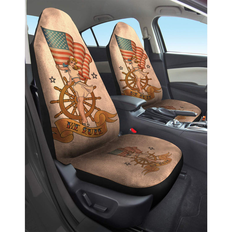  [AUSTRALIA] - Pilot Automotive SC-512 Pilot USA Pin Up High Back, Front Seat Cover Single