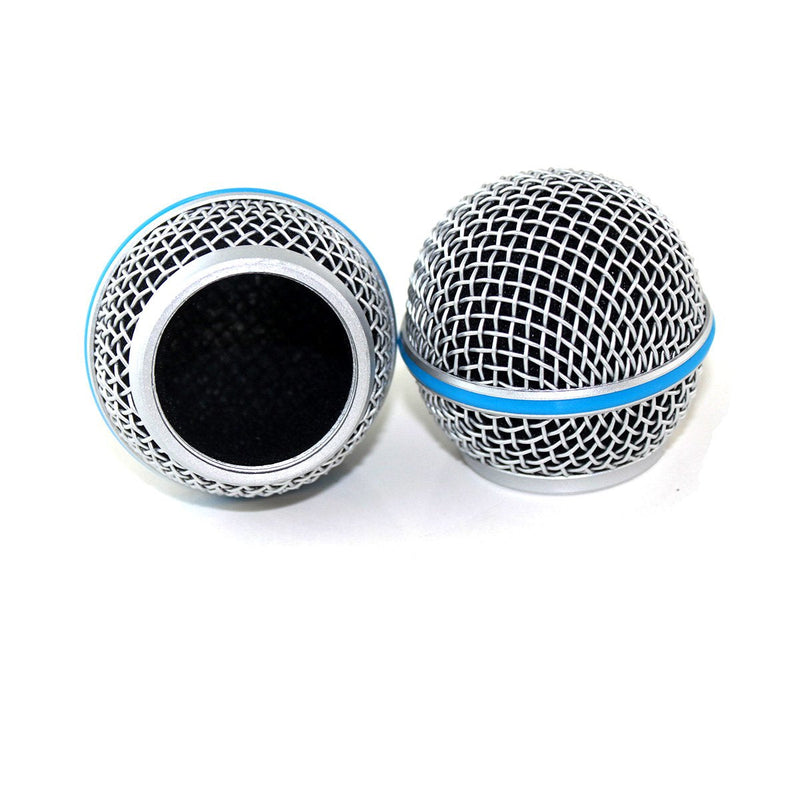  [AUSTRALIA] - Weymic Replacement Blue Steel Mesh Microphone Grill Head for Shure Sm58 Wireless Microphone and Wired Mics, Beta 58 a Shure Sv100 Wireless Mics Pgx24/slx24/sm58