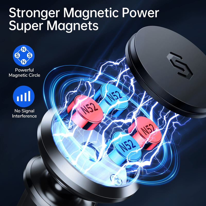  [AUSTRALIA] - Syncwire Magnetic Phone Holder for Car, Super Strong Magnet Car Phone Holder Mount Air Vent 360° Rotatable Cell Phone Holder Mount for Car Compatible iPhone 14 13 12 11, Pro, Pro Max, X XS XR,Android