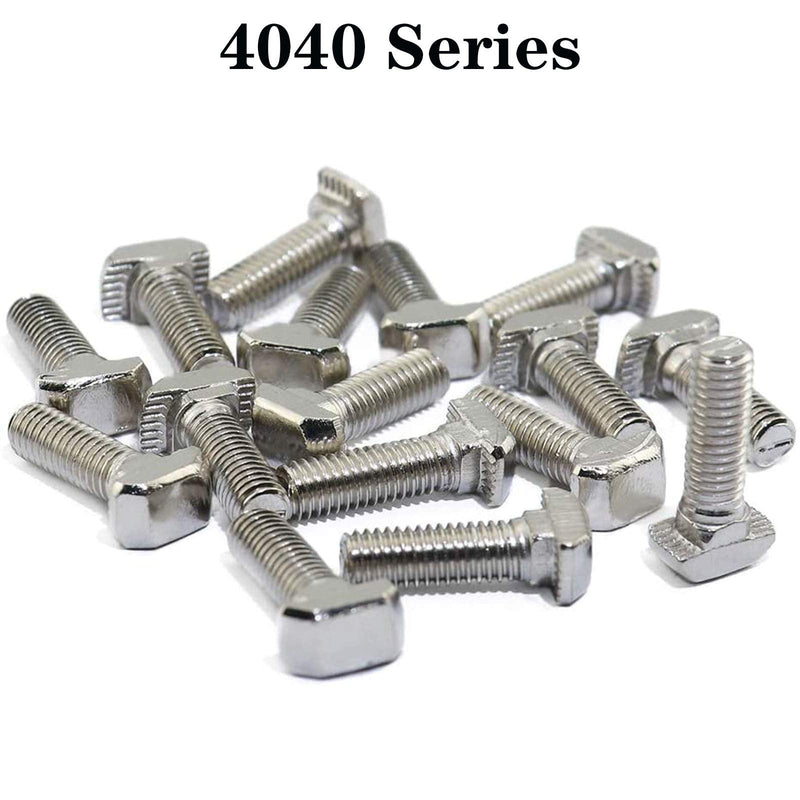  [AUSTRALIA] - 20 Pcs M8 x 25mm Thread T Slot Drop-in Bolt T-Bolt Hammer Head Bolt T Screw Stud for 4040 Series Standard 8mm T-Slot Aluminum Extrusion Profile (4040 Series) M8x25mm