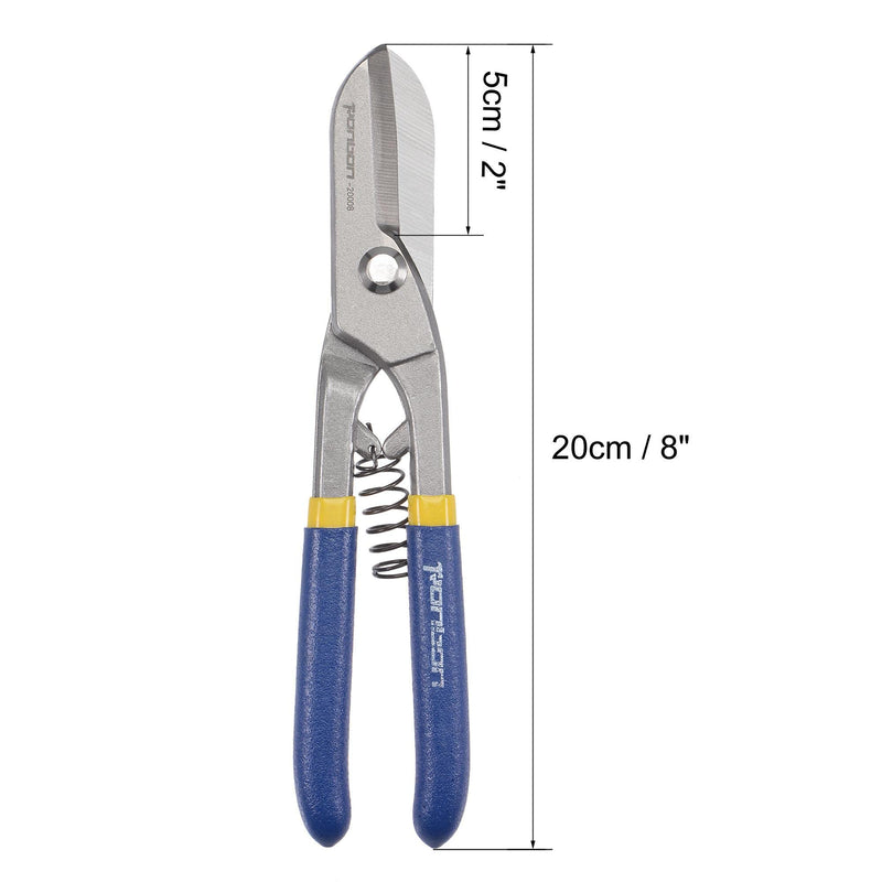  [AUSTRALIA] - uxcell Sheet Scissors 8inch High-frequency Quenching Straight Cut for Sheet Metal Hard Material Cutting with Comfortable Grips