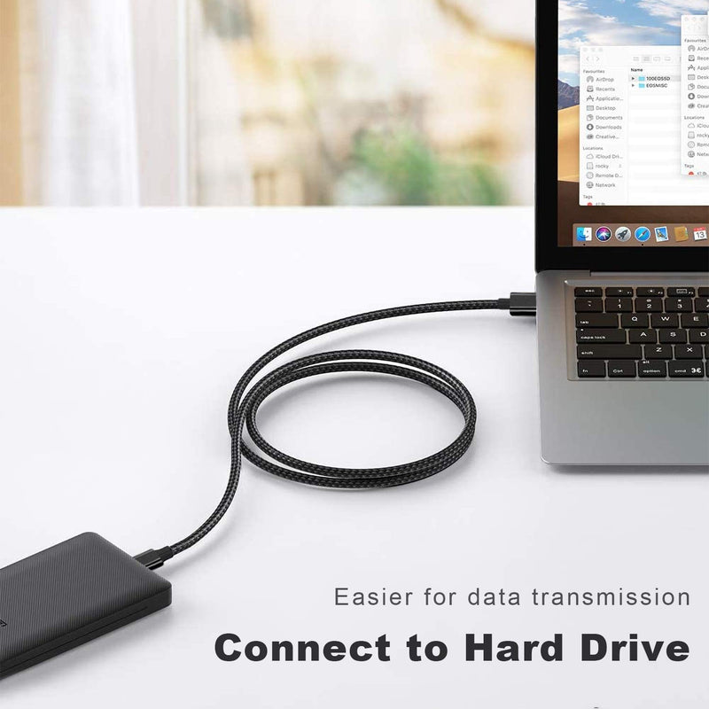  [AUSTRALIA] - 2 Pack Type A Male to Type A Male Cable for Laptop Cooling Pads - 1.5ft/50cm USB A to USB A Male Black for Laptop Cooler
