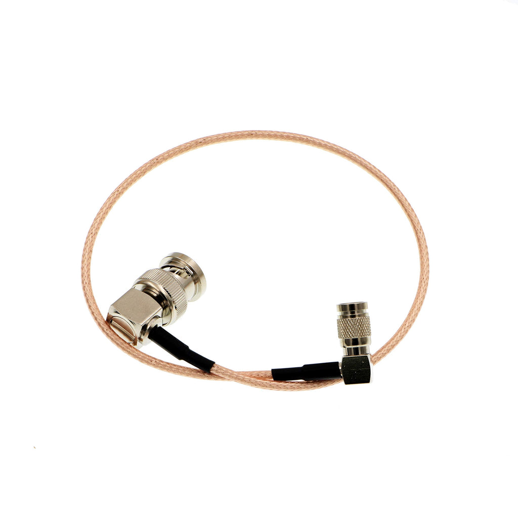  [AUSTRALIA] - Uonecn Right Angle DIN 1.0/2.3 Mini BNC to RG179 Right Angle BNC Coaxial Cable Video Cable for Blackmagic HyperDeck Shuttle 75ohm