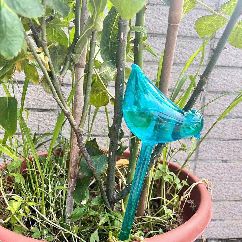  [AUSTRALIA] - TOTYAO Plant Watering Stakes, 10pcs Plant Automatic Self-Watering Globes Plastic Balls Garden Water Device Watering Bulbs for Everyday Home or Vacation Use | Indoor or Outdoor A.Lake Blue-5R+5B