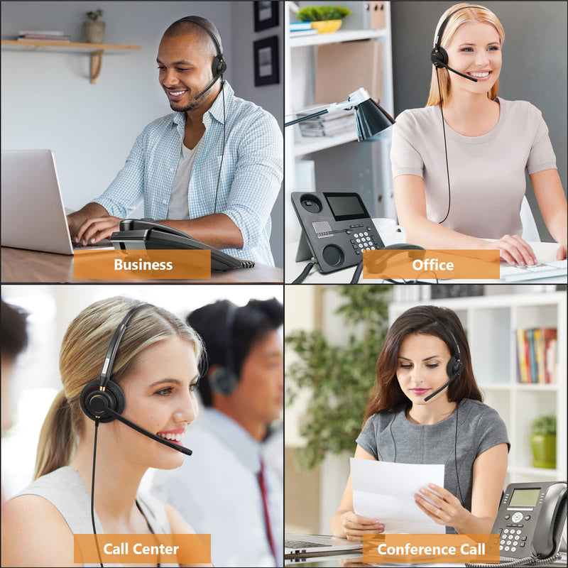  [AUSTRALIA] - Arama Phone Headset for Cisco Office Phones, RJ9 Telephone Headset with Microphone Noise Cancelling & Mute Switch for Cisco IP Phones: 7942, 8841, 7962, 7945, 8861, 7841, 8851, 8865 (A800C)