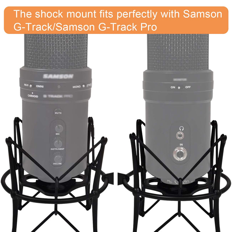  [AUSTRALIA] - Boseen Spider Microphone Shock Mount Mic Holder - Anti Vibration Shockmount Mic Basket for Samson G Track Samson G-Track Pro AT2020 Neumann TLM103 Recording Condenser Microphones