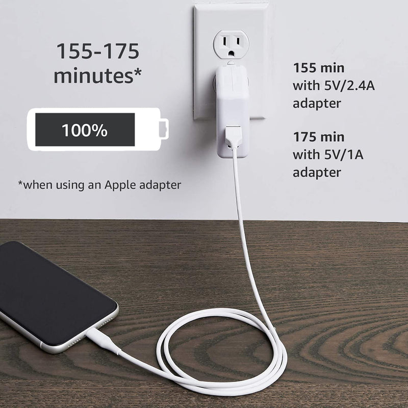 Amazon Basics iPhone Charger Cable, ABS USB-A to Lightning, MFi Certified, for Apple iPhone, iPad, 10,000 Bend Lifespan - White, 3-Ft 3 Foot 1-Pack - LeoForward Australia