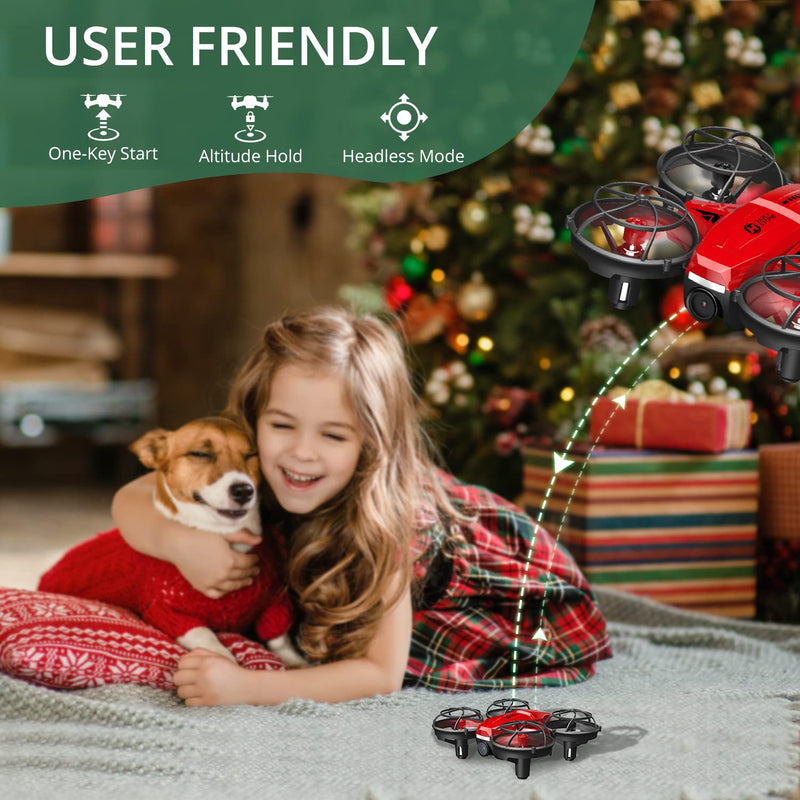  [AUSTRALIA] - Holy Stone HS420 Mini Drone with HD FPV Camera for Kids Adults Beginners, Pocket RC Quadcopter with 3 Batteries, Toss to Launch, Gesture Selfie, Altitude Hold, Circle Fly, High Speed Rotation