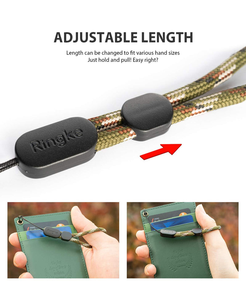  [AUSTRALIA] - Ringke Lanyard Finger Strap (4 Pack) Compatible with Cellphone, Phone Cases, Keys, Cameras, and More