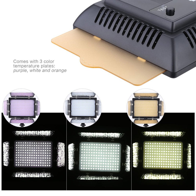  [AUSTRALIA] - Andoer W160 Camera Light, 6000K 160 LEDs Lume Cube Video Lighting Photography Light Lamp Panel for DSLR Camera DV Camcorder