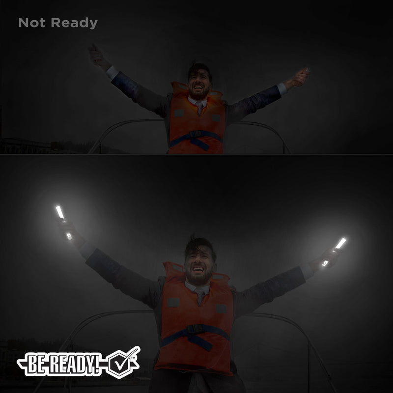  [AUSTRALIA] - Be Ready - Industrial 8 Hour Illumination Emergency Safety Chemical Light Glow Sticks 12 pack