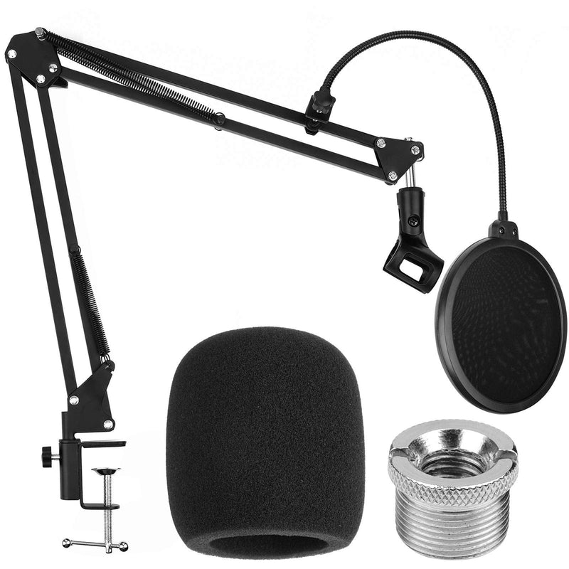  [AUSTRALIA] - Microphone Arm Stand with Foam Cover Microphone Windscreen, ChromLives Micropone Arm Stand Mic Foam Accessories Compatible with Blue Snowball/Blue Yeti